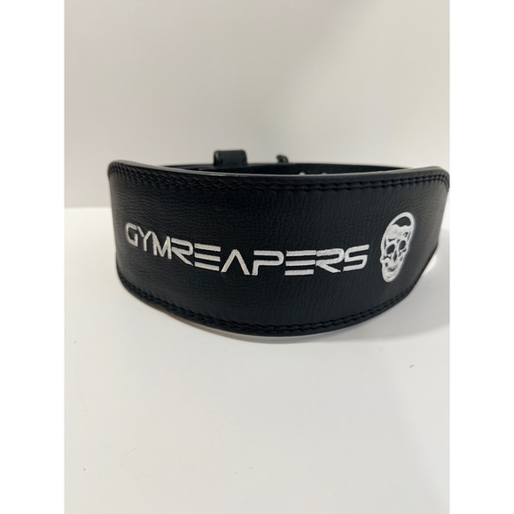 Gymreapers Other - Gymreapers Weightlifting Belt Unisex Medium Black Good Leather Tapered Buckle